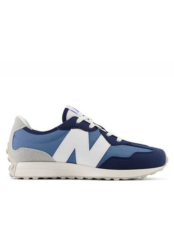 Buty do chodzenia dla dzieci New Balance Nb 327. Zapięcie: sznurówki. Kolor: niebieski, wielokolorowy. Materiał: tkanina, syntetyk, materiał. Szerokość cholewki: normalna. Sport: turystyka piesza