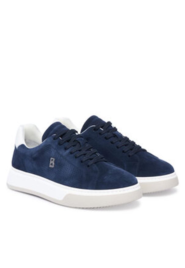 Bogner Sneakersy Milan 9 B 12620025 Granatowy. Kolor: niebieski. Materiał: zamsz, skóra