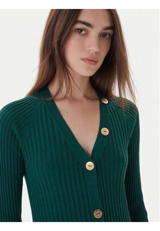 TwinSet - TWINSET Sukienka dzianinowa 252TT3400 Zielony Slim Fit. Kolor: zielony. Materiał: syntetyk