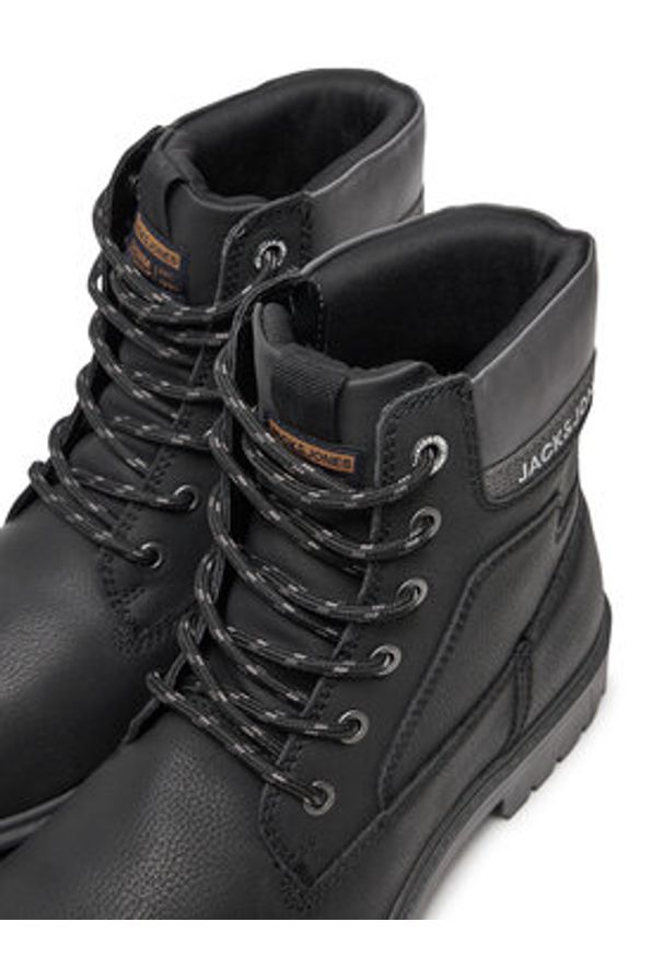 Jack & Jones - Jack&Jones Trapery 12243421 Szary. Kolor: szary. Materiał: skóra