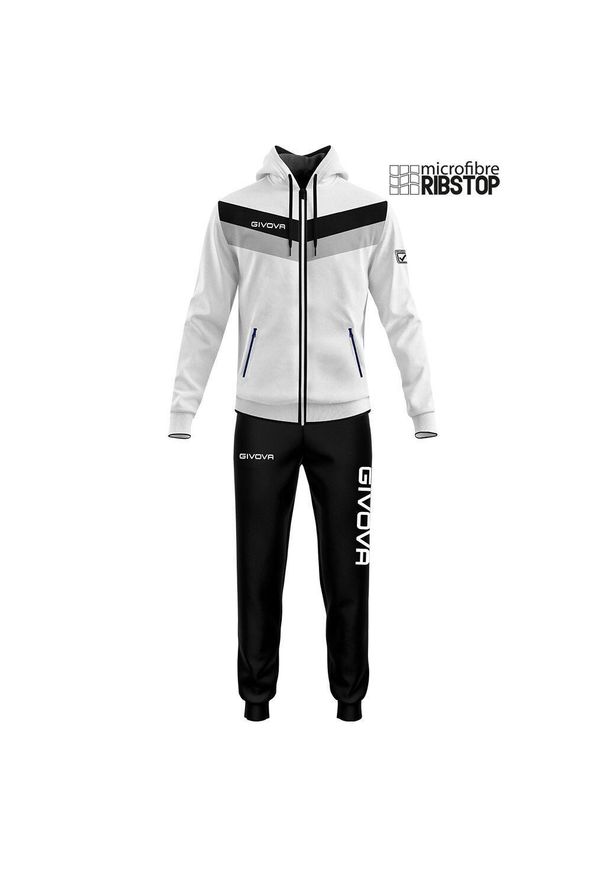 Givova Tuta Matador Microfibra 2XS - Dres dziecięcy. Okazja: na uczelnię. Kolor: czarny, biały, wielokolorowy. Materiał: dresówka. Sezon: lato. Styl: sportowy