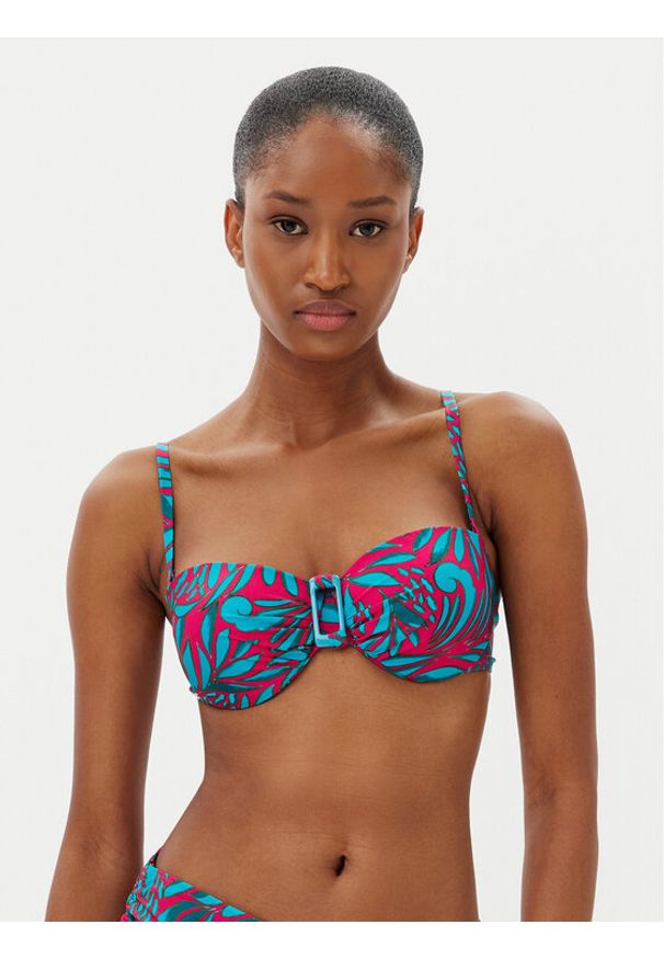SELMARK - Selmark Góra od bikini BL716 Turkusowy. Kolor: turkusowy. Materiał: syntetyk
