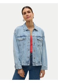 Vero Moda Kurtka jeansowa Tessa 10329868 Niebieski Relaxed Fit. Kolor: niebieski. Materiał: bawełna