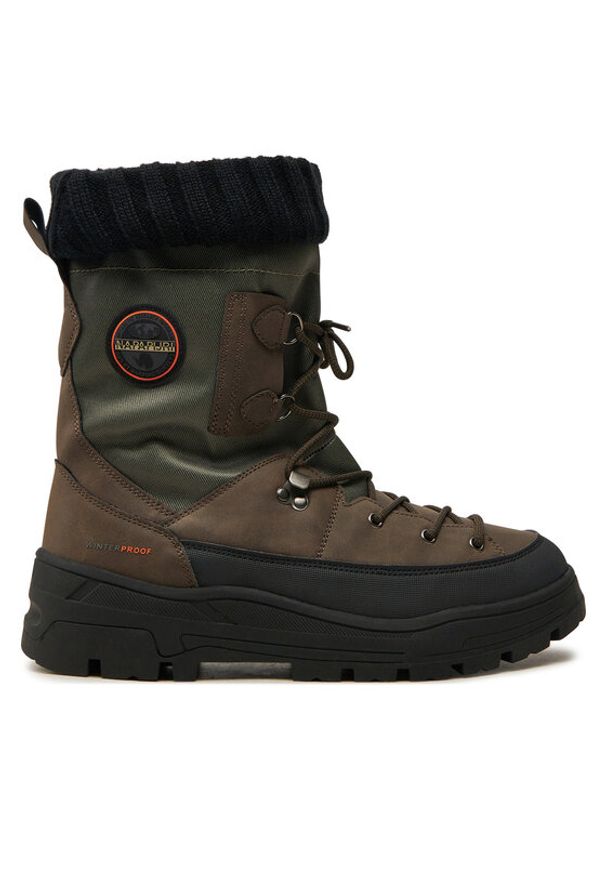 Napapijri Śniegowce NP0A4IJF Brązowy. Kolor: brązowy. Materiał: skóra