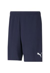 Szorty Puma teamRISE. Kolor: niebieski, wielokolorowy, biały. Materiał: poliester. Długość: krótkie. Sport: piłka nożna #2