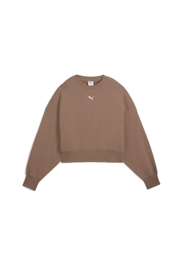 Puma Bluza Wardrobe Ess Over-Oversized Tr 62974893. Kolor: brązowy