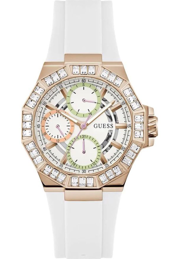 Zegarek Guess Zegarek damski GW0695L3 biały. Kolor: biały