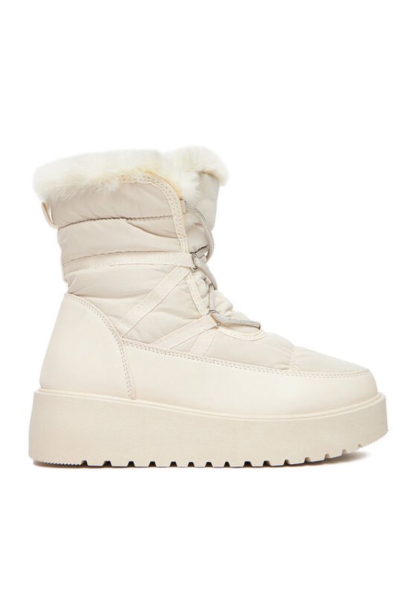 DeeZee Śniegowce HY002-1 Beżowy. Kolor: beżowy. Materiał: materiał