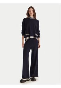 Gaudi Spodnie dzianinowe 521BD23001 Granatowy Wide Leg. Kolor: niebieski. Materiał: syntetyk #3