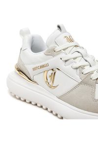 Just Cavalli Sneakersy 76RA3SD9 Biały. Kolor: biały. Materiał: materiał