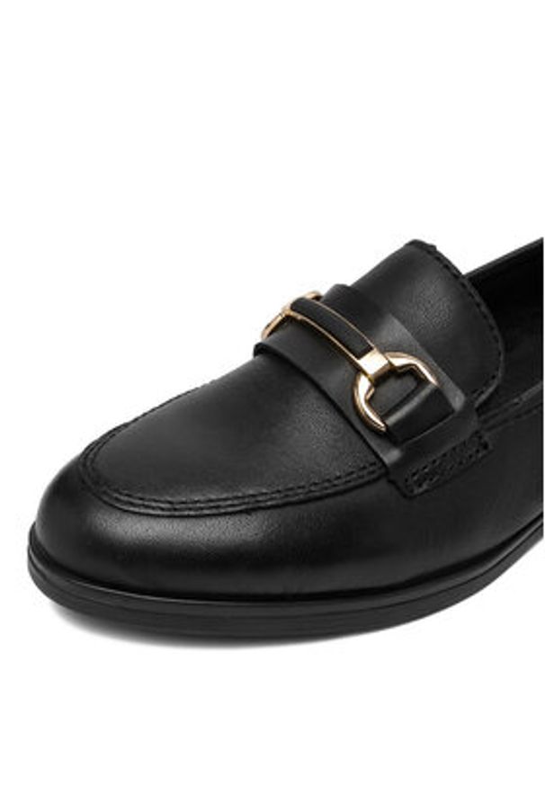 Rieker Loafersy 46262-01 Czarny. Kolor: czarny. Materiał: skóra