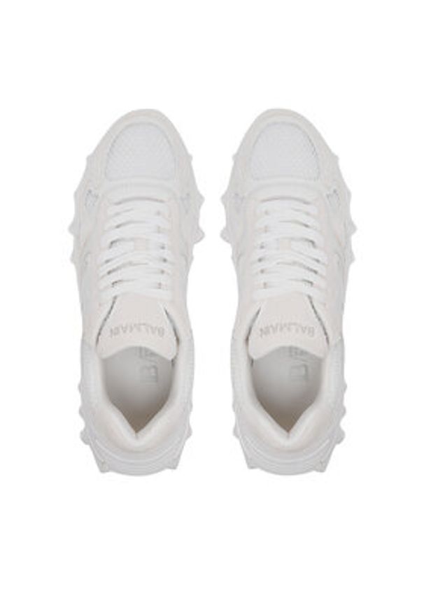 Balmain Sneakersy DM1VI327TCCH 0FB Biały. Kolor: biały. Materiał: zamsz, skóra