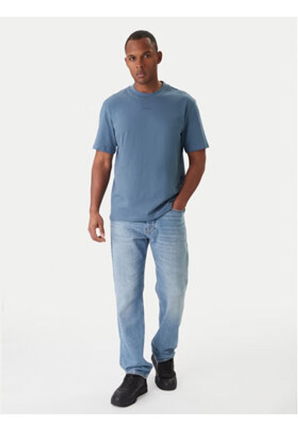 Hugo - HUGO T-Shirt Dapolino 50488330 Niebieski Relaxed Fit. Kolor: niebieski. Materiał: bawełna