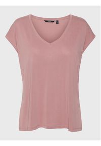 Vero Moda T-Shirt Filli 10247666 Różowy Regular Fit. Kolor: różowy. Materiał: syntetyk