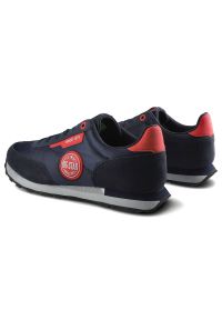 Big-Star - Granatowe Sneakersy Big Star Męskie Modne Półbuty. Okazja: na co dzień. Kolor: niebieski. Materiał: zamsz, materiał, skóra ekologiczna. Szerokość cholewki: normalna. Sport: fitness