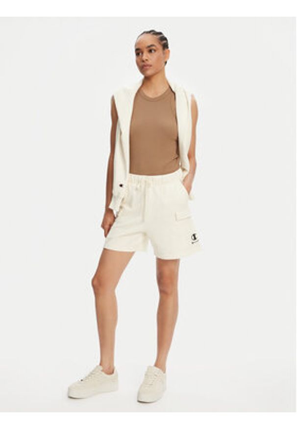 Champion Szorty sportowe 118024 Écru Standard Fit. Materiał: bawełna