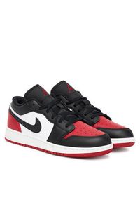 Nike Sneakersy Air Jordan 1 Low (GS) 553560 161 Czarny. Kolor: czarny. Materiał: skóra. Model: Nike Air Jordan