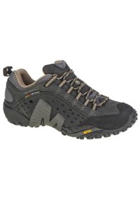 Buty trekkingowe męskie Merrell Intercept. Zapięcie: sznurówki. Kolor: czarny. Materiał: nubuk. Szerokość cholewki: normalna #1