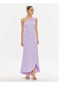 Rinascimento Sukienka wieczorowa CFC0118275003 Fioletowy Regular Fit. Kolor: fioletowy. Materiał: syntetyk. Styl: wizytowy