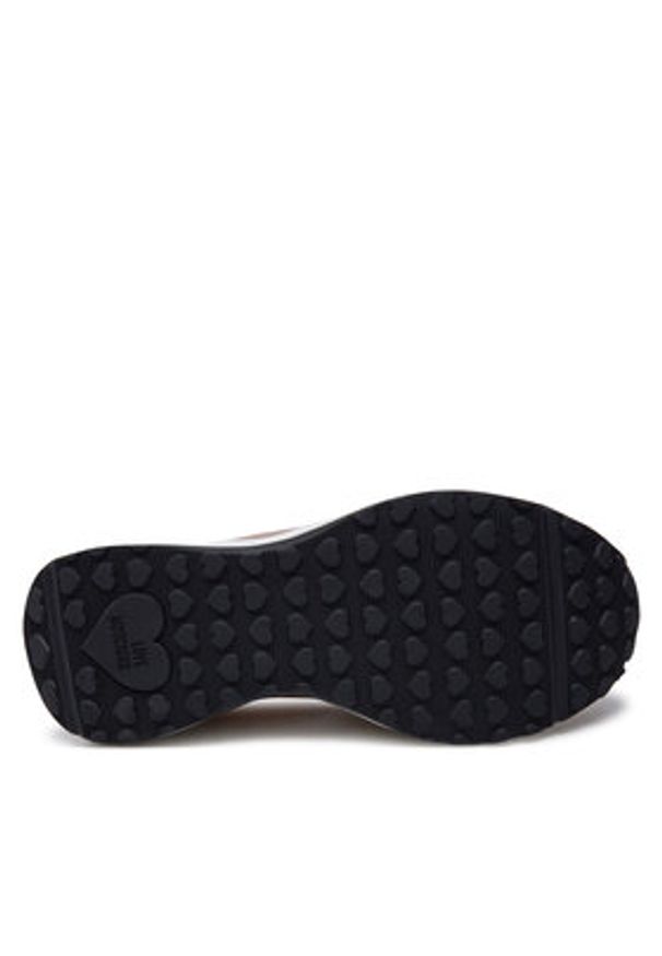 Love Moschino - LOVE MOSCHINO Sneakersy JA15455G0LIN210A Brązowy. Kolor: brązowy. Materiał: materiał