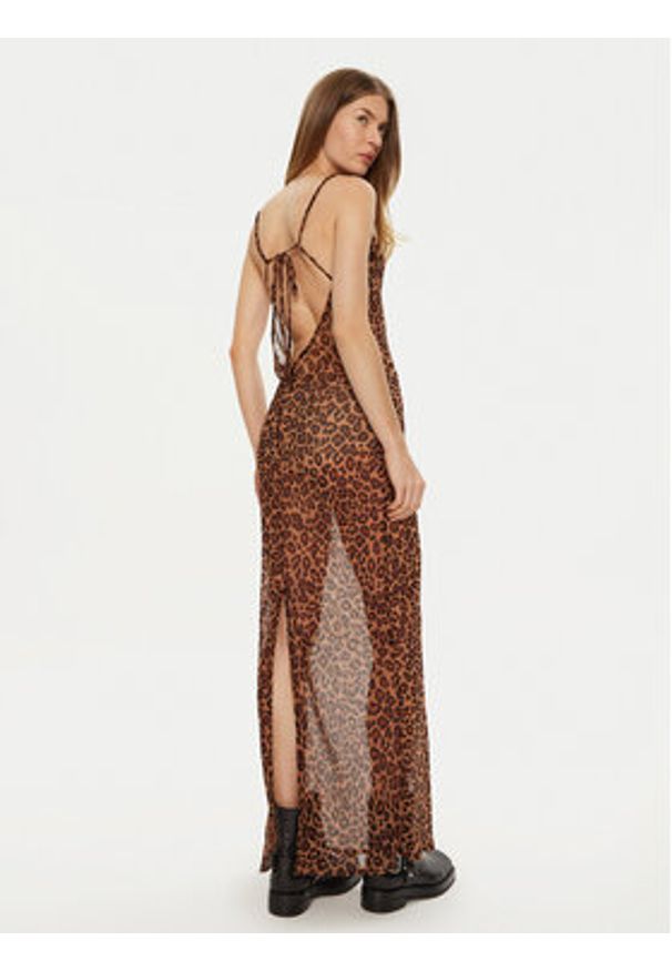 One Teaspoon Sukienka letnia 26654 Brązowy Slim Fit. Kolor: brązowy. Materiał: syntetyk. Sezon: lato