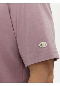 Champion T-Shirt 219787 Fioletowy Regular Fit. Kolor: fioletowy. Materiał: bawełna