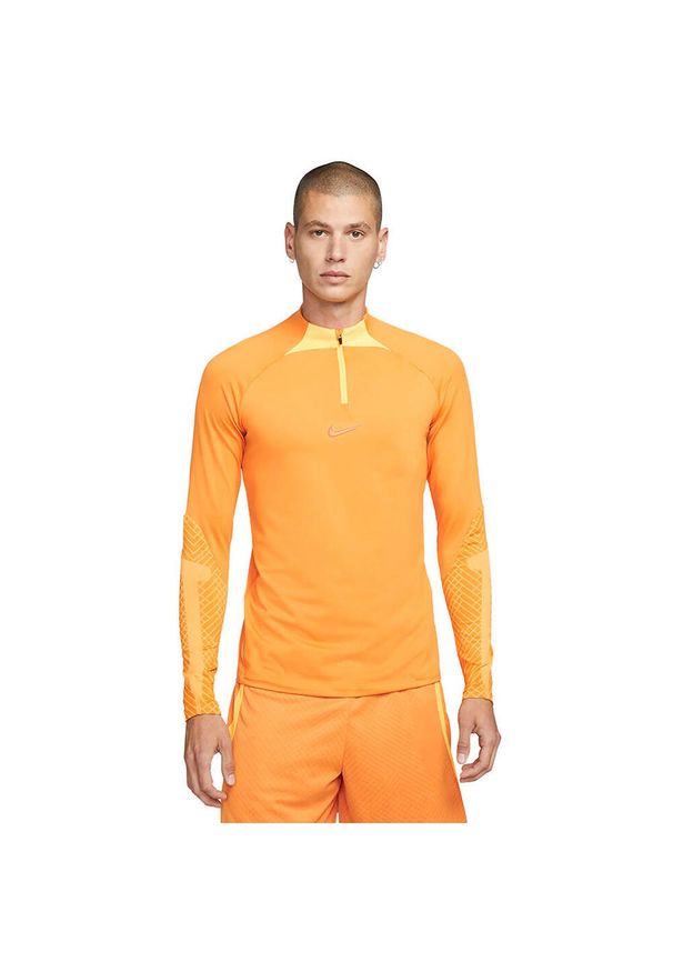 Nike - Męska Bluza Strike Drill DriFIT. Kolor: żółty, pomarańczowy, wielokolorowy