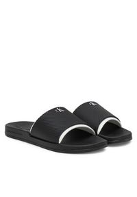 Calvin Klein Jeans Klapki Slide Rubber Neoprene Text YM0YM01234 Czarny. Kolor: czarny #3