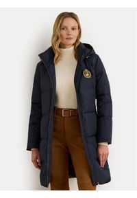Lauren Ralph Lauren - LAUREN RALPH LAUREN Płaszcz zimowy 297P04126003 Granatowy Straight Fit. Kolor: niebieski. Materiał: syntetyk. Sezon: zima