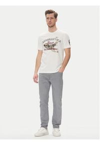 Aeronautica Militare T-Shirt 251TS2406J641 Biały Regular Fit. Kolor: biały. Materiał: bawełna #3