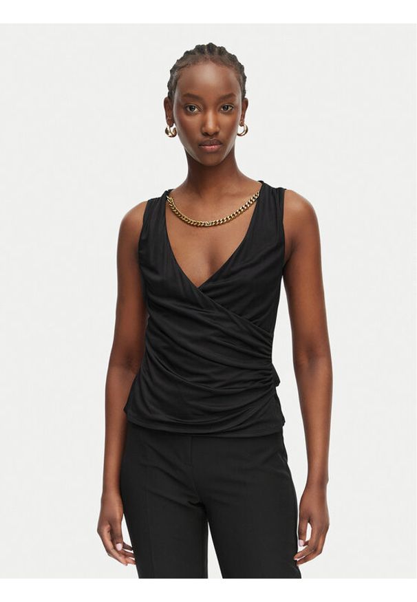 Marciano Guess Top G6GP11 K3617 Czarny Regular Fit. Kolor: czarny. Materiał: wiskoza
