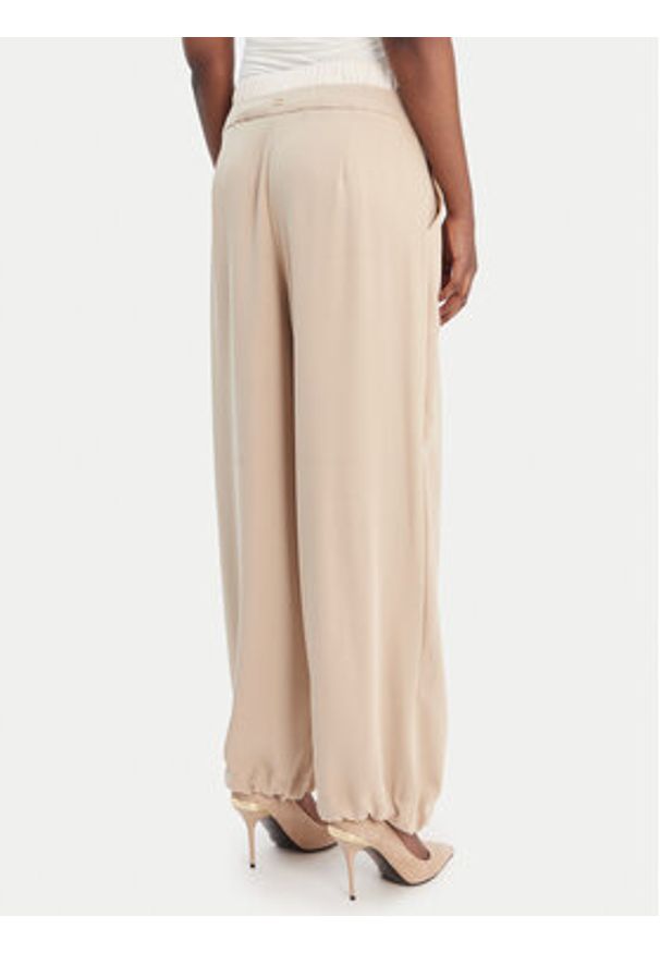 Liu Jo Sport Spodnie materiałowe TA6150 TS923 Beżowy Regular Fit. Kolor: beżowy. Materiał: syntetyk. Styl: sportowy