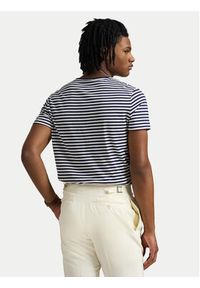 Polo Ralph Lauren T-Shirt 710956828001 Granatowy Custom Slim Fit. Typ kołnierza: polo. Kolor: niebieski. Materiał: bawełna #3
