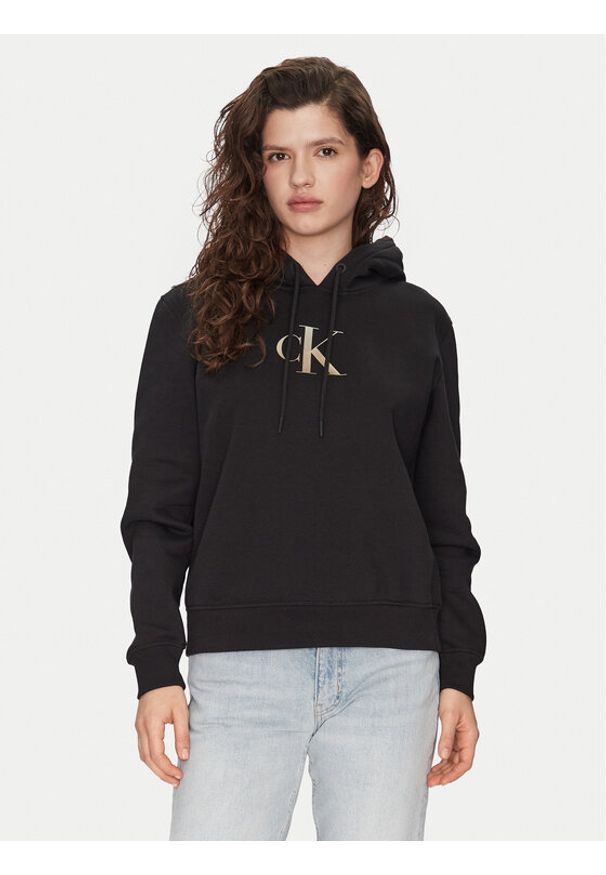 Calvin Klein Jeans Bluza Gradient J20J224721 Czarny Relaxed Fit. Kolor: czarny. Materiał: bawełna, syntetyk. Wzór: gradientowy