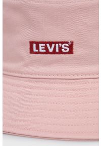 Levi's® - Levi's kapelusz bawełniany kolor różowy bawełniany. Kolor: różowy. Materiał: bawełna #3
