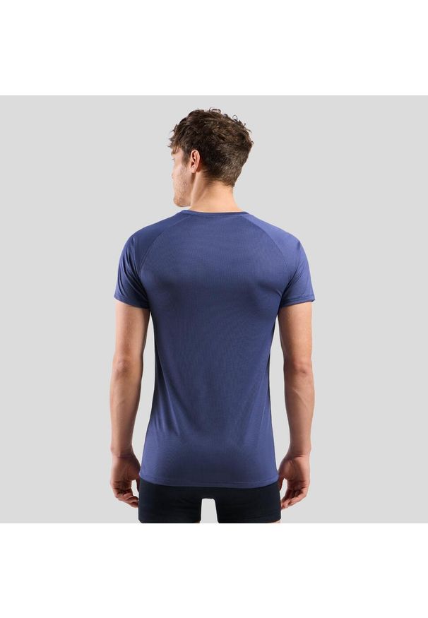 Odlo - Koszulka męska ODLO Active F-Dry Light Eco BL Top Crew Neck S/S. Kolor: niebieski. Sport: fitness