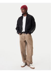 Adidas - adidas Bluza adicolor Denim Firebird KD1516 Czarny Loose Fit. Kolor: czarny. Materiał: bawełna #5