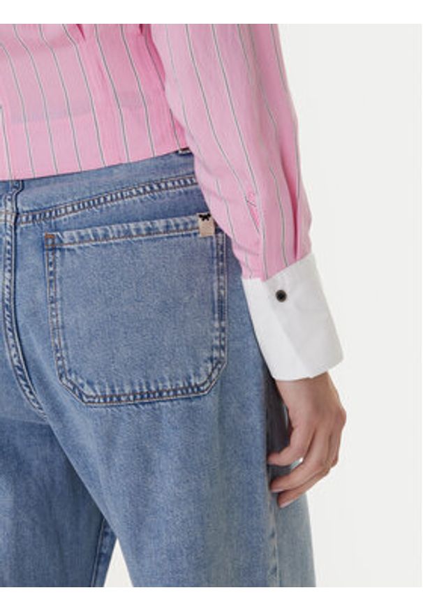 Morgan Koszula 261-CLICK.F Różowy Slim Fit. Kolor: różowy. Materiał: wiskoza