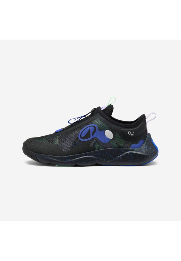 Buty sportowe dla dzieci Decathlon waterproof. Kolor: czarny, niebieski, zielony, wielokolorowy. Materiał: materiał, mesh. Sport: turystyka piesza