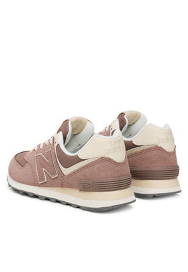 New Balance Sneakersy WL574RTS Brązowy. Kolor: brązowy. Materiał: zamsz, skóra. Model: New Balance 574