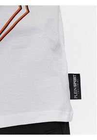 Plein Sport T-Shirt SADC MTK6916 SJY001N Biały Regular Fit. Kolor: biały. Materiał: bawełna. Styl: sportowy
