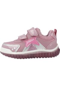 Geox - Buty GEOX B LIGHTYLOO GIRL Rose. Kolor: różowy. Materiał: syntetyk, tkanina. Sport: turystyka piesza