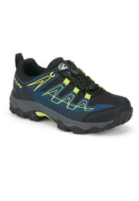 Buty trekkingowe juniorskie TREZETA Thunder z membraną WP. Kolor: wielokolorowy, niebieski, żółty. Styl: sportowy. Sport: turystyka piesza #1
