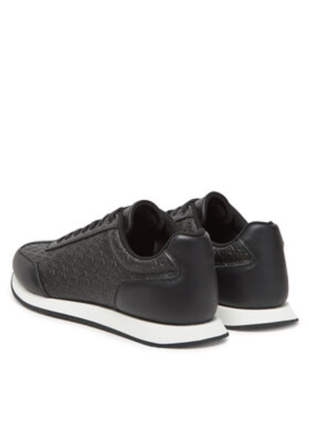 Calvin Klein Sneakersy Low Prof Runn Laceup Mono HM0HM01896 Czarny. Kolor: czarny. Materiał: skóra