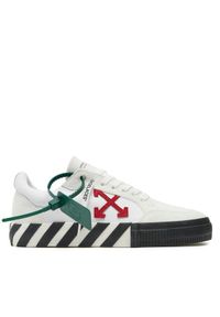 OFF-WHITE - Off-White Sneakersy OMIA085S22LEA0010125 Biały. Kolor: biały. Materiał: zamsz, skóra