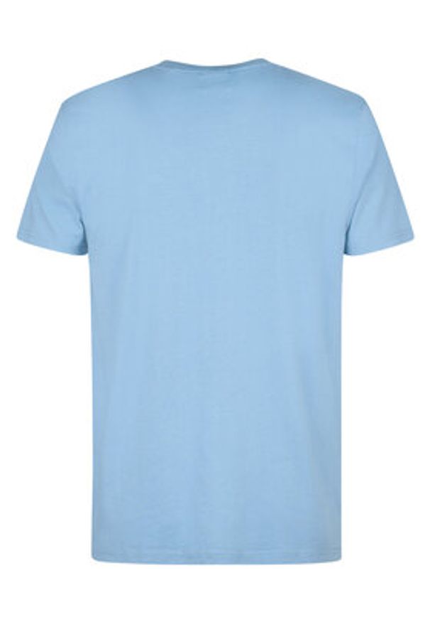 Petrol Industries T-Shirt M-ROS-TSR002 Błękitny Regular Fit. Kolor: niebieski. Materiał: bawełna
