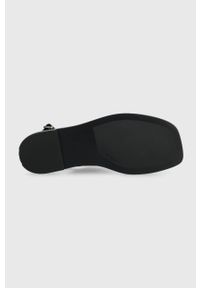 Calvin Klein sandały SQUARED SANDAL HE damskie kolor czarny HW0HW01496. Zapięcie: klamry. Kolor: czarny. Materiał: materiał, skóra, guma, włókno #3