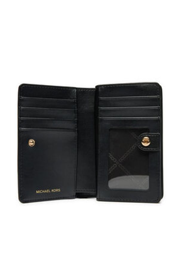 MICHAEL Michael Kors Duży Portfel Damski 32R4G8ED6L Czarny. Kolor: czarny. Materiał: skóra