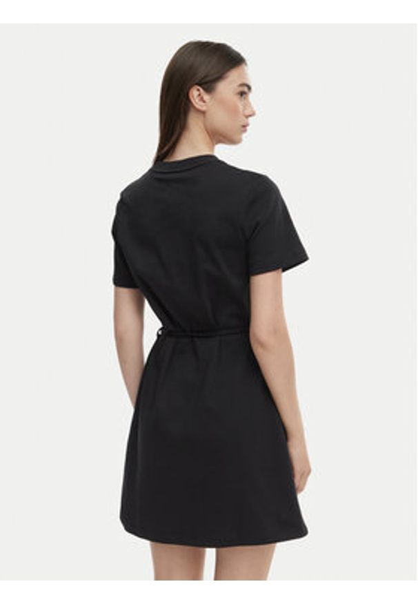 TOMMY HILFIGER - Tommy Hilfiger Sukienka codzienna WW0WW49772 Czarny Regular Fit. Okazja: na co dzień. Kolor: czarny. Materiał: bawełna. Typ sukienki: proste. Styl: casual