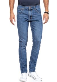 Wrangler - SPODNIE MĘSKIE WRANGLER LARSTON BLUE SMOKE W18SKN34E